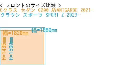 #Cクラス セダン C200 AVANTGARDE 2021- + クラウン スポーツ SPORT Z 2023-